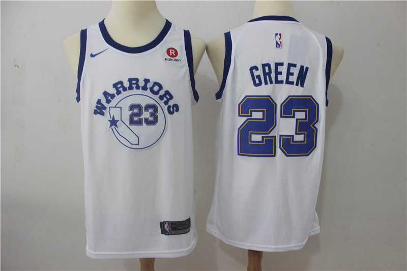 Men Golden State Warriors 23 Green White Game Nike NBA Jerseys